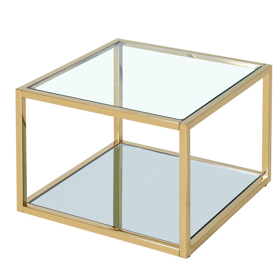 Casini Small Square Coffee Table in Gold 301-632GL_S