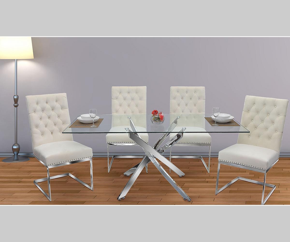 Harly Dining Set Beige MEG871