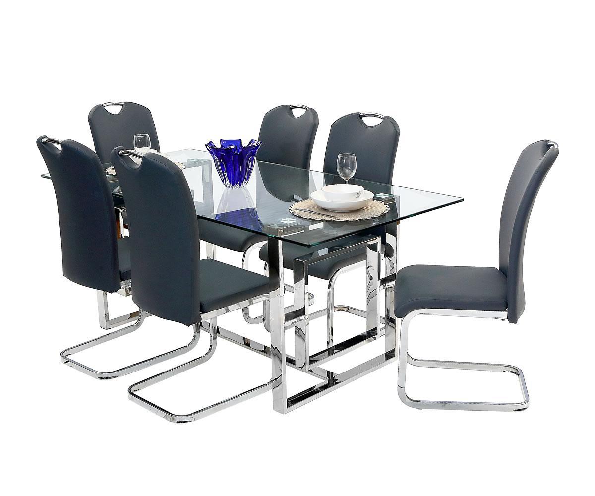 Lorde Dining Set Grey LORDT019