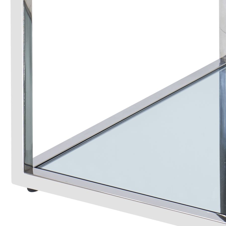 Casini 3pc Small Coffee Table Set in Silver 303-632CH_S