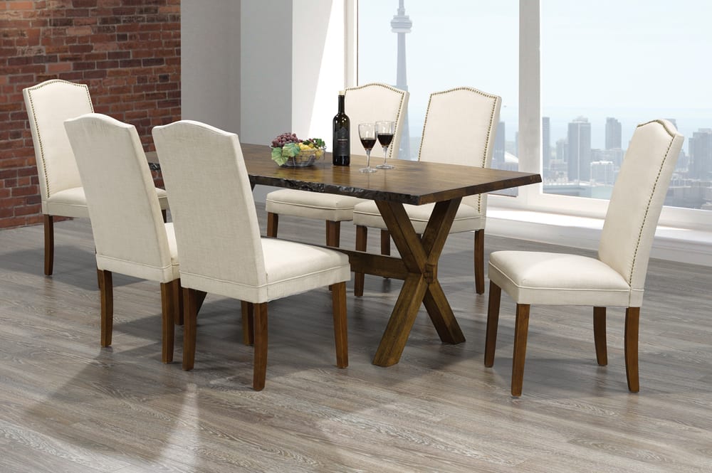Walnut and Beige Dining Set T 3036 / T 230