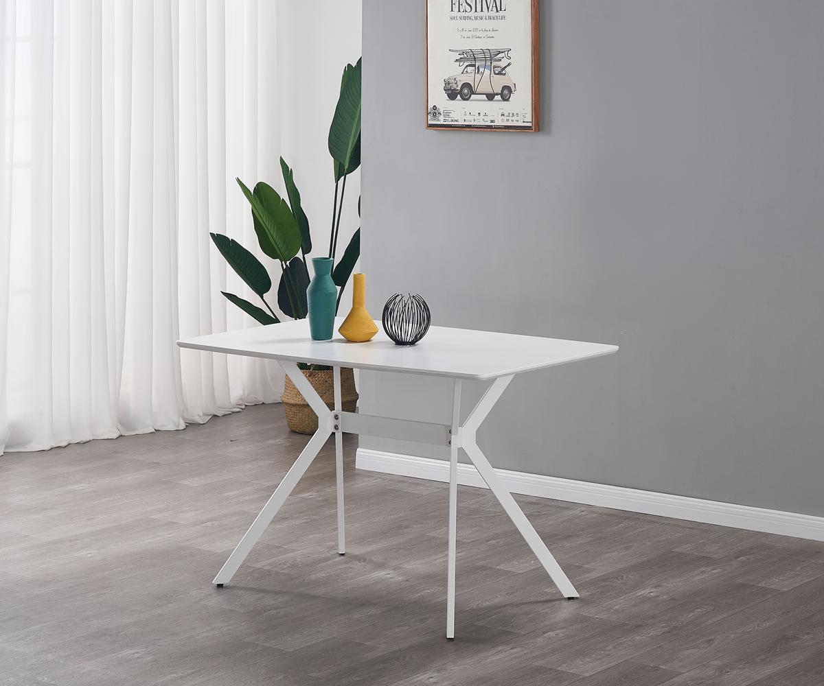 Nash 5PC Dining Set White 9705