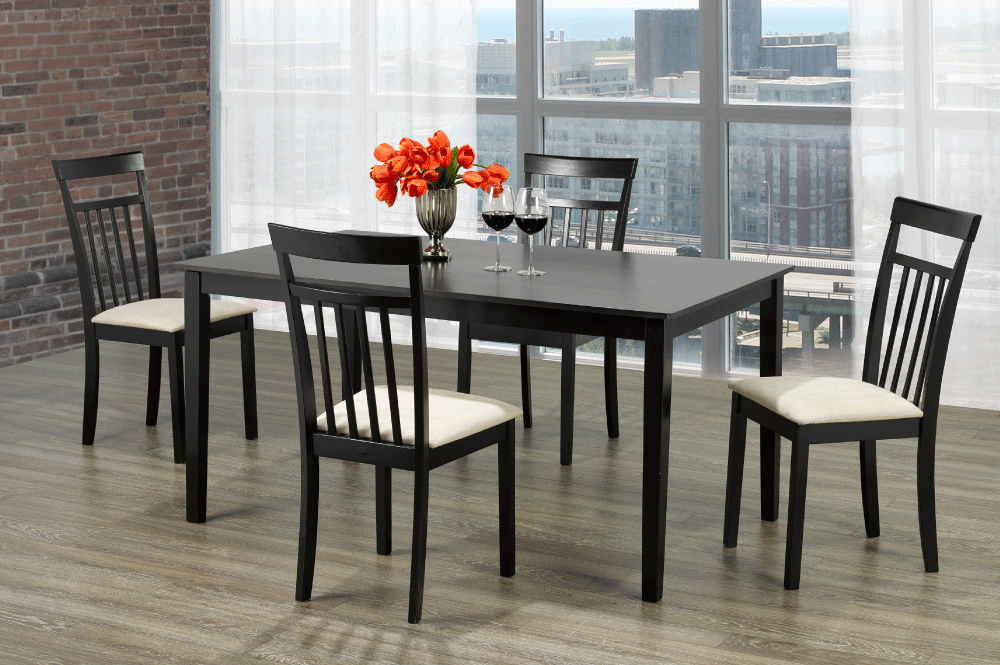 Wooden Dining Table With 4 Chairs T 3106/T 3105