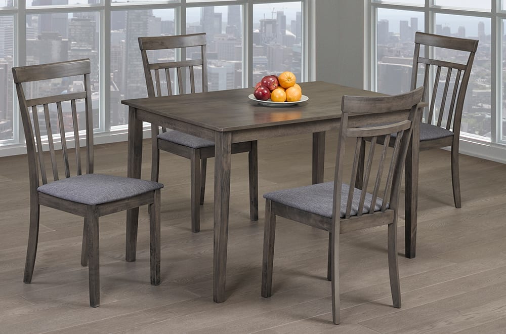 Grey Dining Table With 4 Chairs T 3116 / T 3115