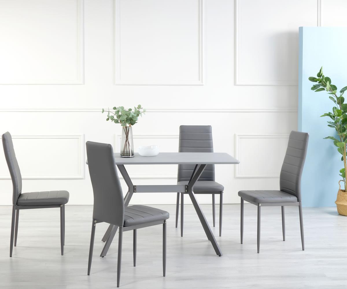 Nash 5PC Dining Set Grey 9706