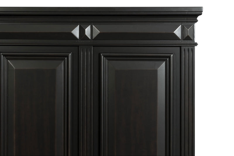 Calloway Panel Bedroom Set in Antique Black - 6 PCS