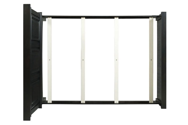 Calloway Panel Bedroom Set in Antique Black - 6 PCS