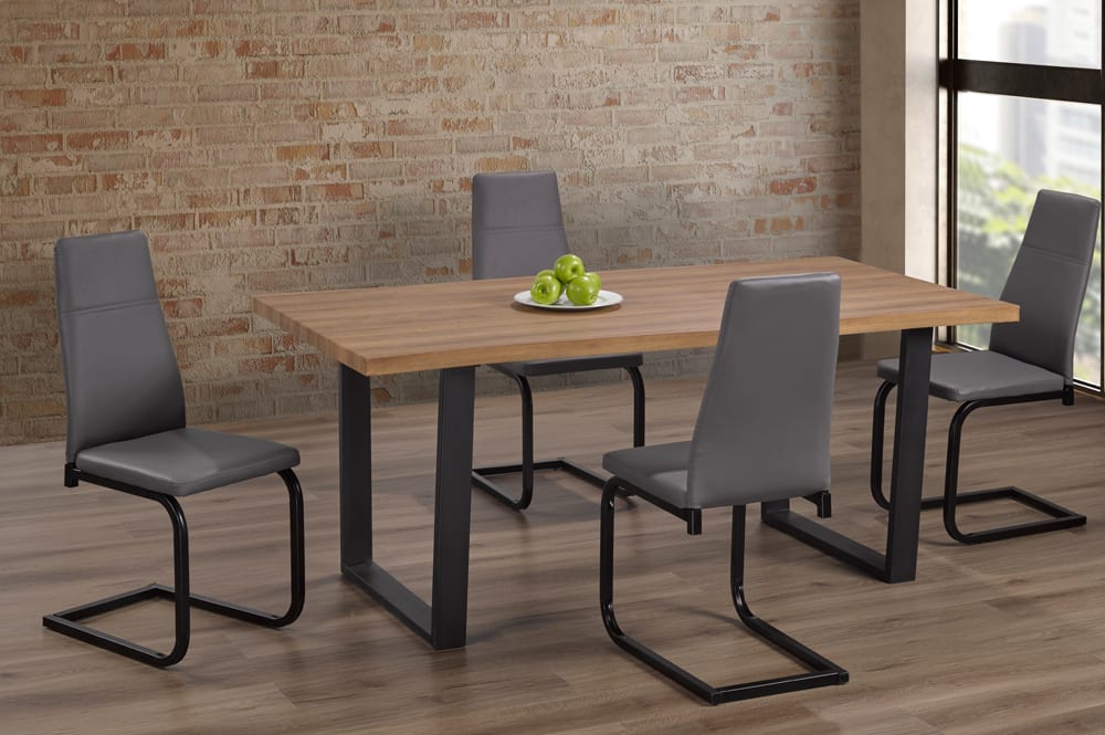 Wooden Dining Set Grey 3350 / 210