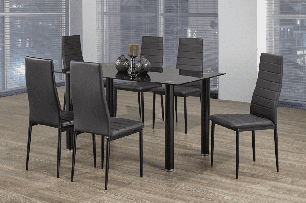 7 Piece Glass Dining Set T 3407