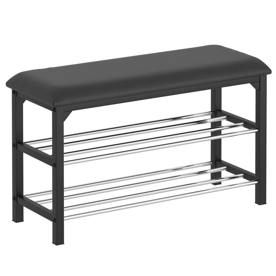 Foster 2-Tier Bench in Black 401-095BK
