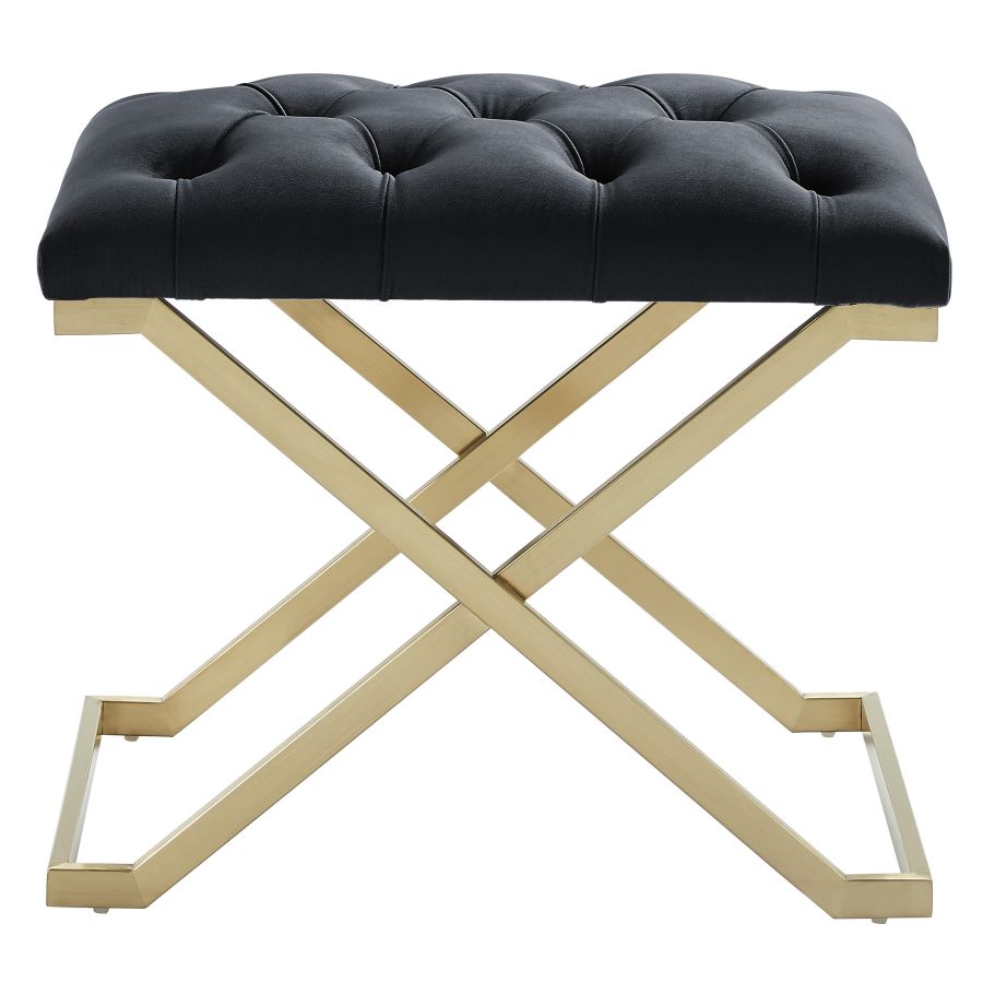 Rada Bench in Black/Gold 401-404BK