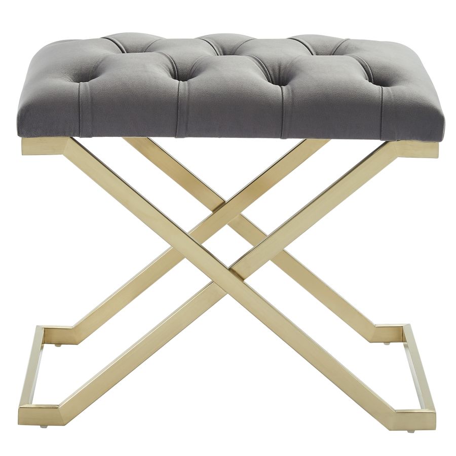 Rada Bench in Grey/Gold 401-404GY