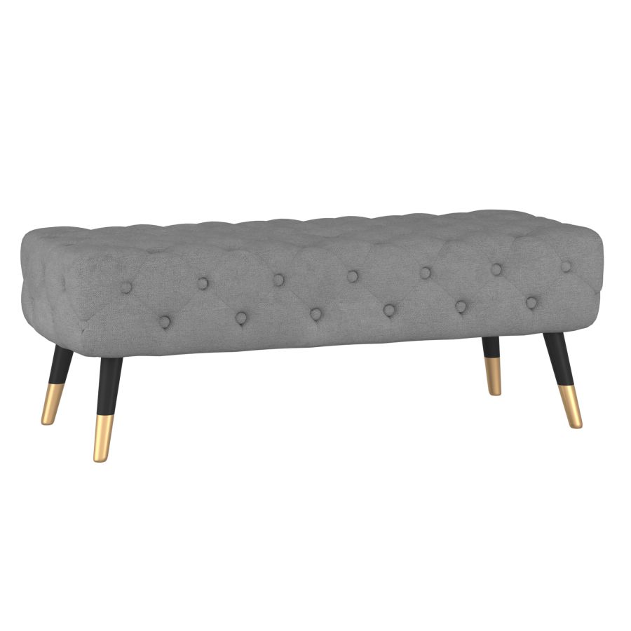 Meryl Bench in Grey and Black 401-568GRY