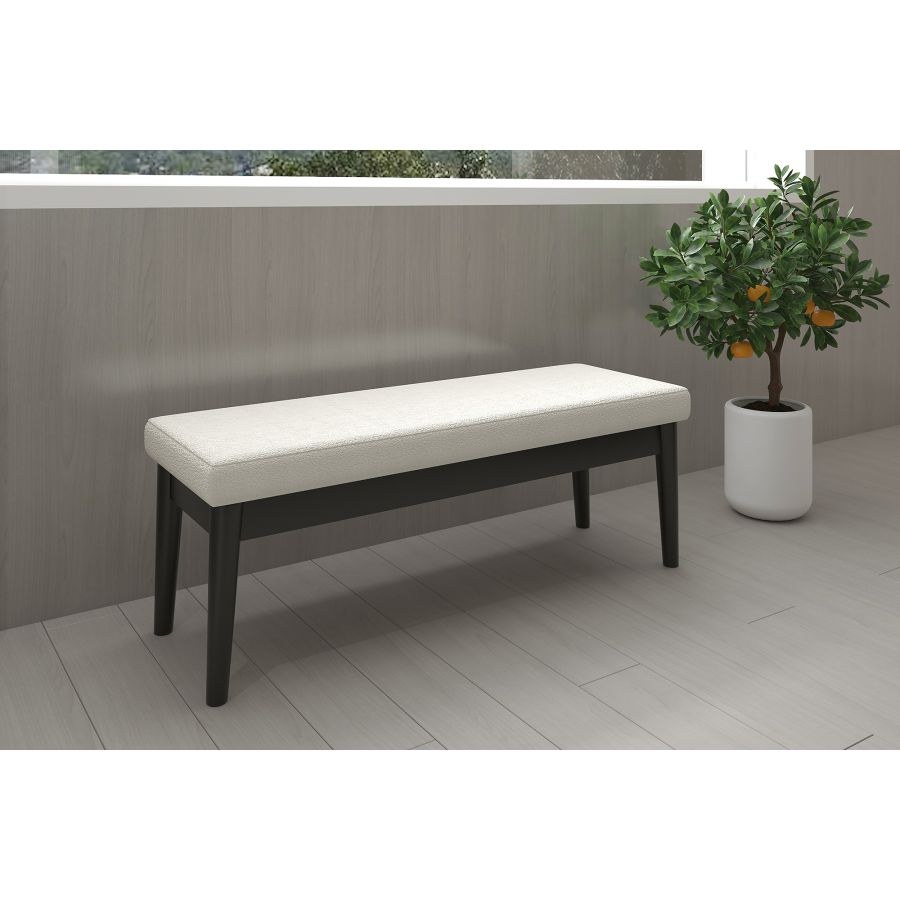Pebble Bench in Cream and Black 401-595CM
