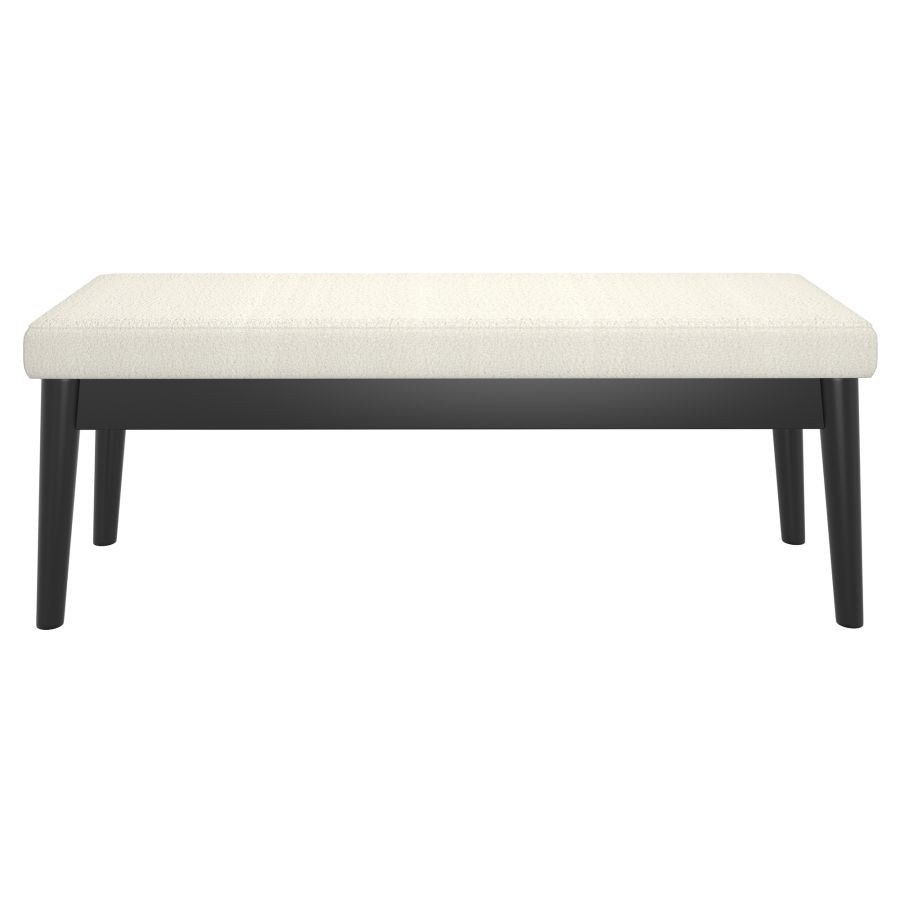 Pebble Bench in Cream and Black 401-595CM