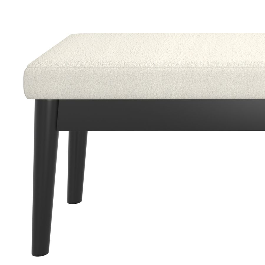 Pebble Bench in Cream and Black 401-595CM