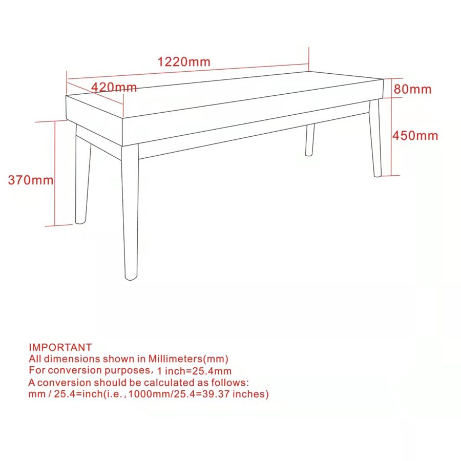 Pebble Bench in Grey and Black 401-595GY