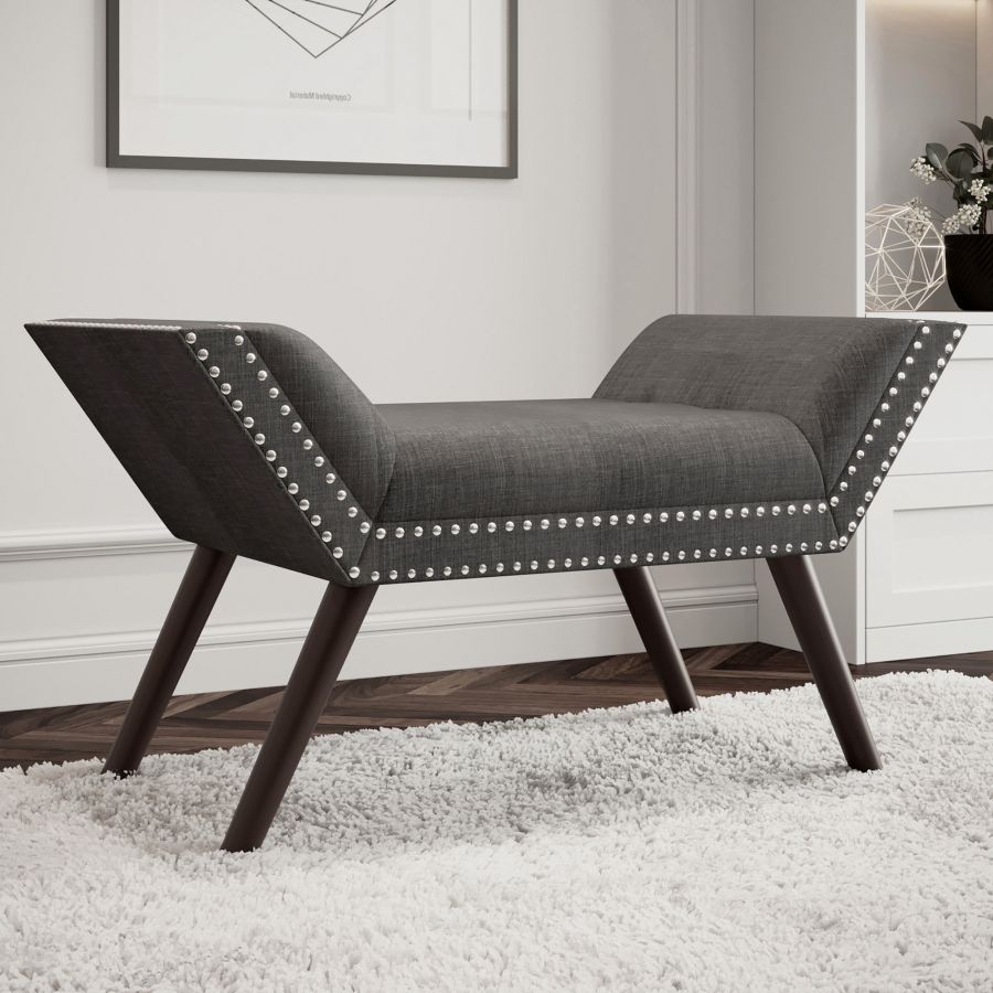 Lana Bench in Grey and Black 401-950GY