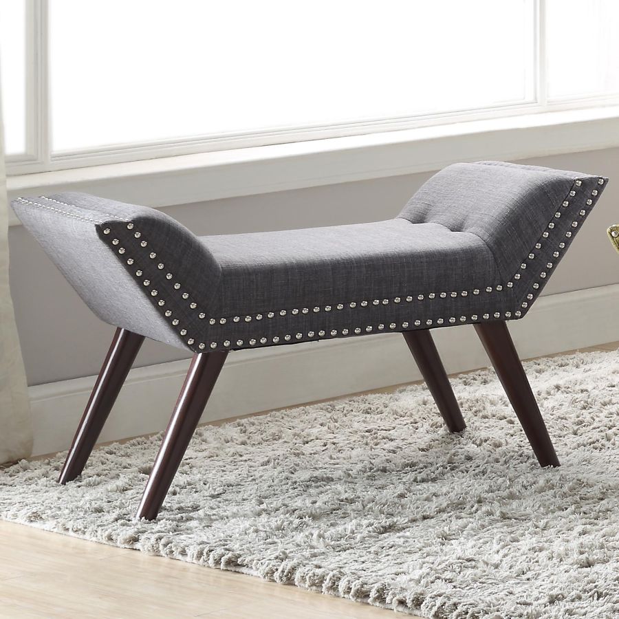 Lana Bench in Grey and Black 401-950GY