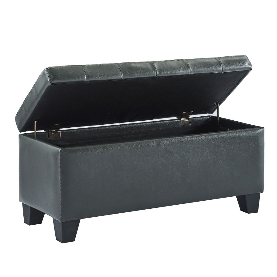 Winston Rectangular Storage Ottoman in Grey 402-257GY