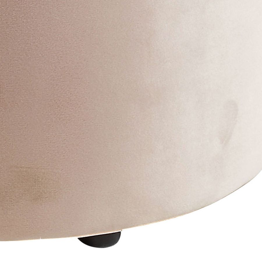 Violet Round Ottoman in Blush Pink and Aged Gold 402-507PK