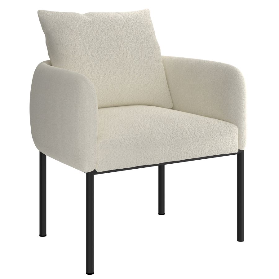 Zana Accent Chair in Cream and Black 403-572CM_BK