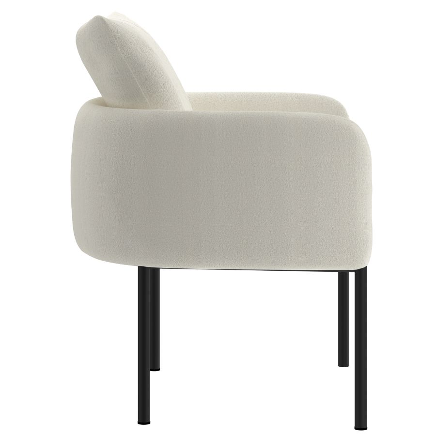 Zana Accent Chair in Cream and Black 403-572CM_BK