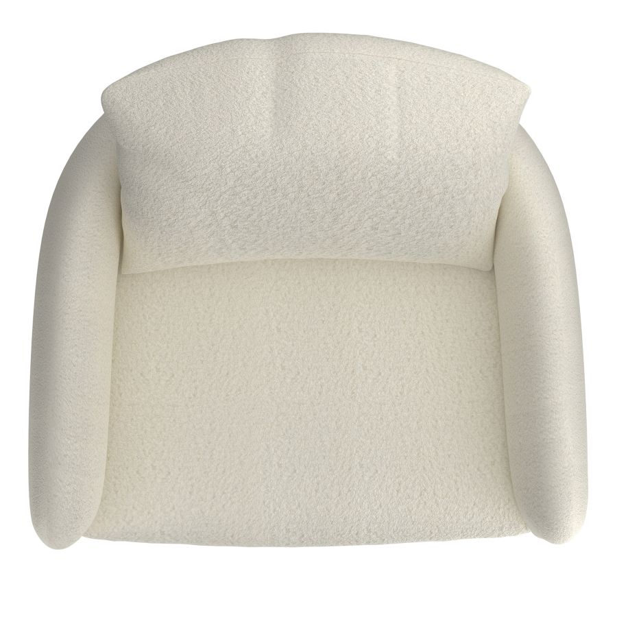 Zana Accent Chair in Cream and Black 403-572CM_BK