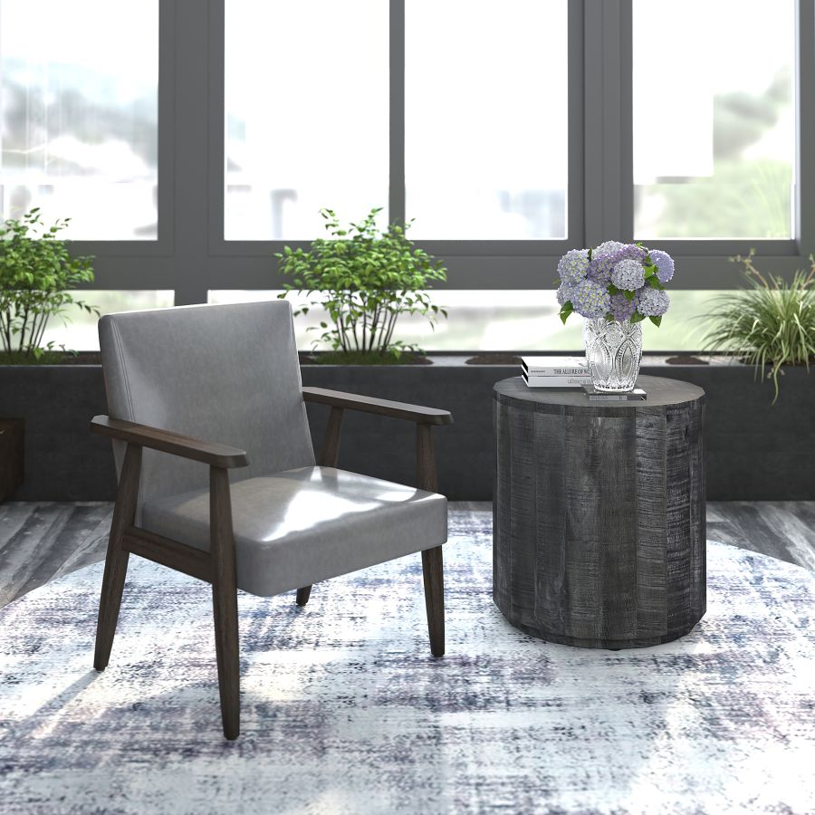 Wilder Accent Chair in Grey and Weathered Brown 403-589GY