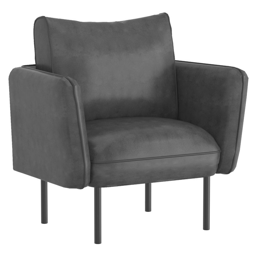 Ryker Accent Chair in Grey and Black 403-590GY
