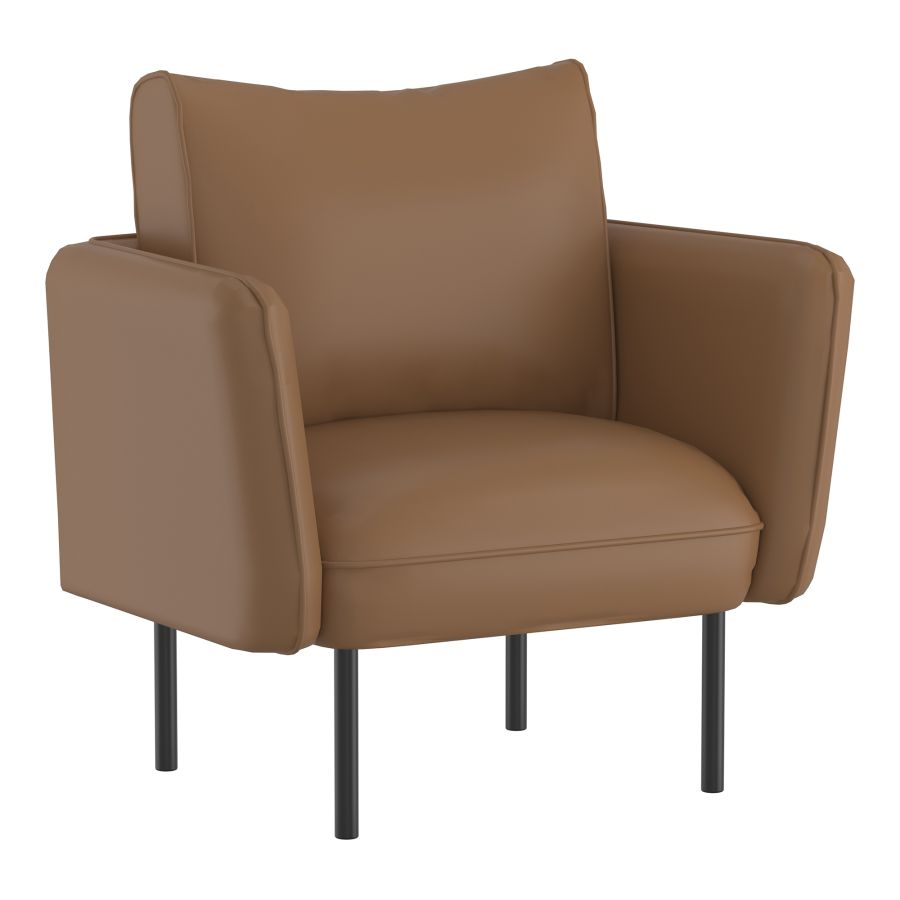 Ryker Accent Chair in Saddle and Black 403-590SD