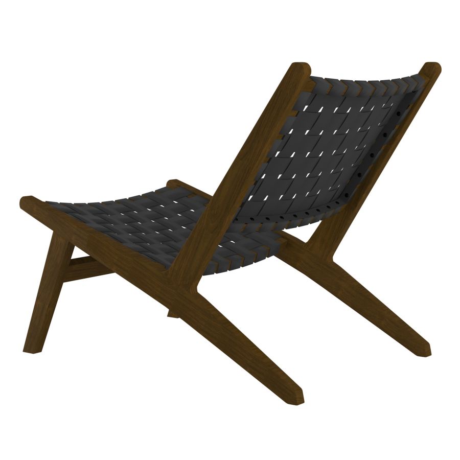 Cyrus Accent Chair in Grey and Walnut 403-626GY ( Open Box )