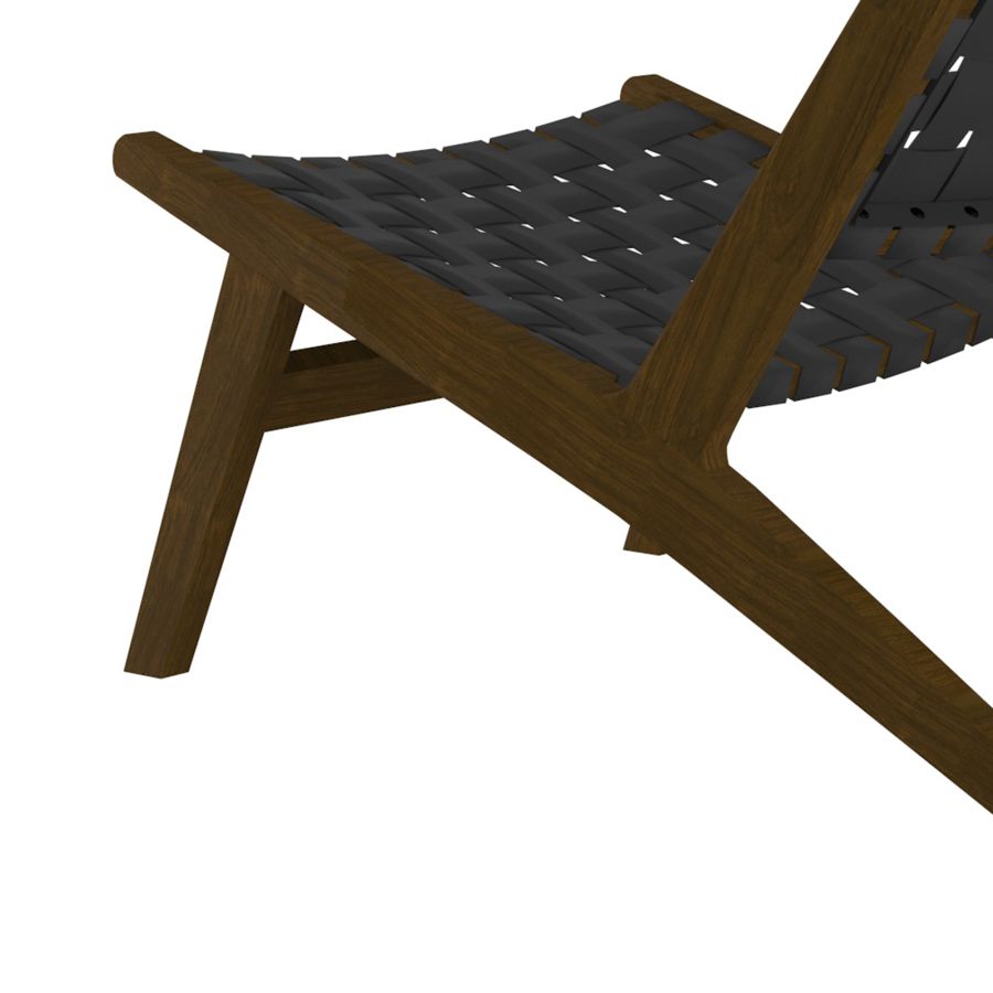 Cyrus Accent Chair in Grey and Walnut 403-626GY ( Open Box )