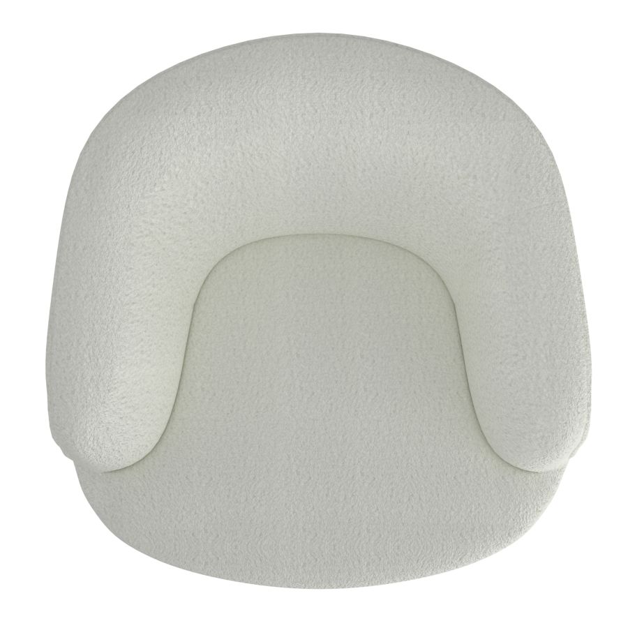 Cuddle Accent Chair in White 403-677WT