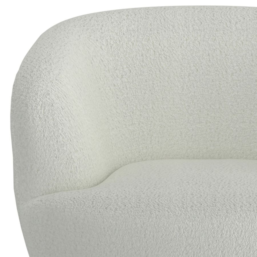 Cuddle Accent Chair in White 403-677WT