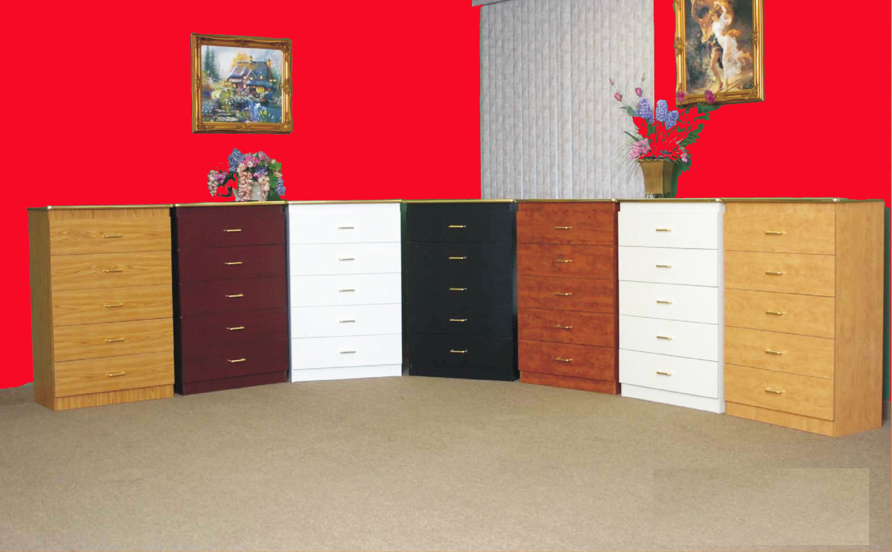 Fully Assembled Canadian Made 5 Drawer Chest 1400