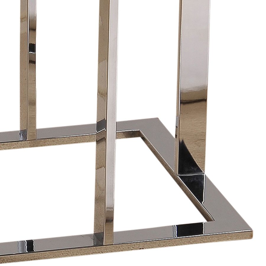 Mod Accent Table in Chrome and Black 501-410
