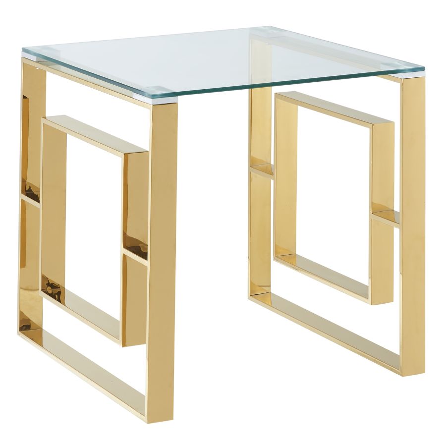 Eros Accent Table in Gold 501-482GL