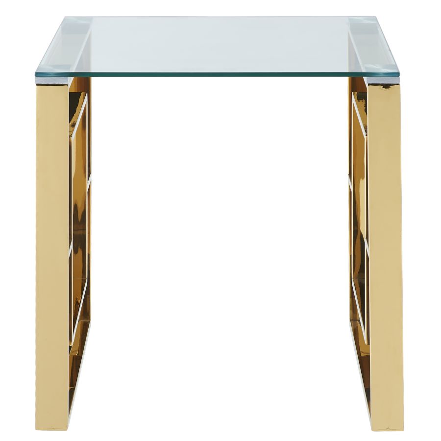 Eros Accent Table in Gold 501-482GL