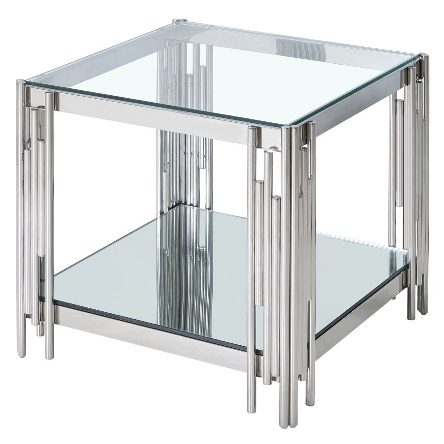 Estrel Large Accent Table in Silver 501-630CH_L