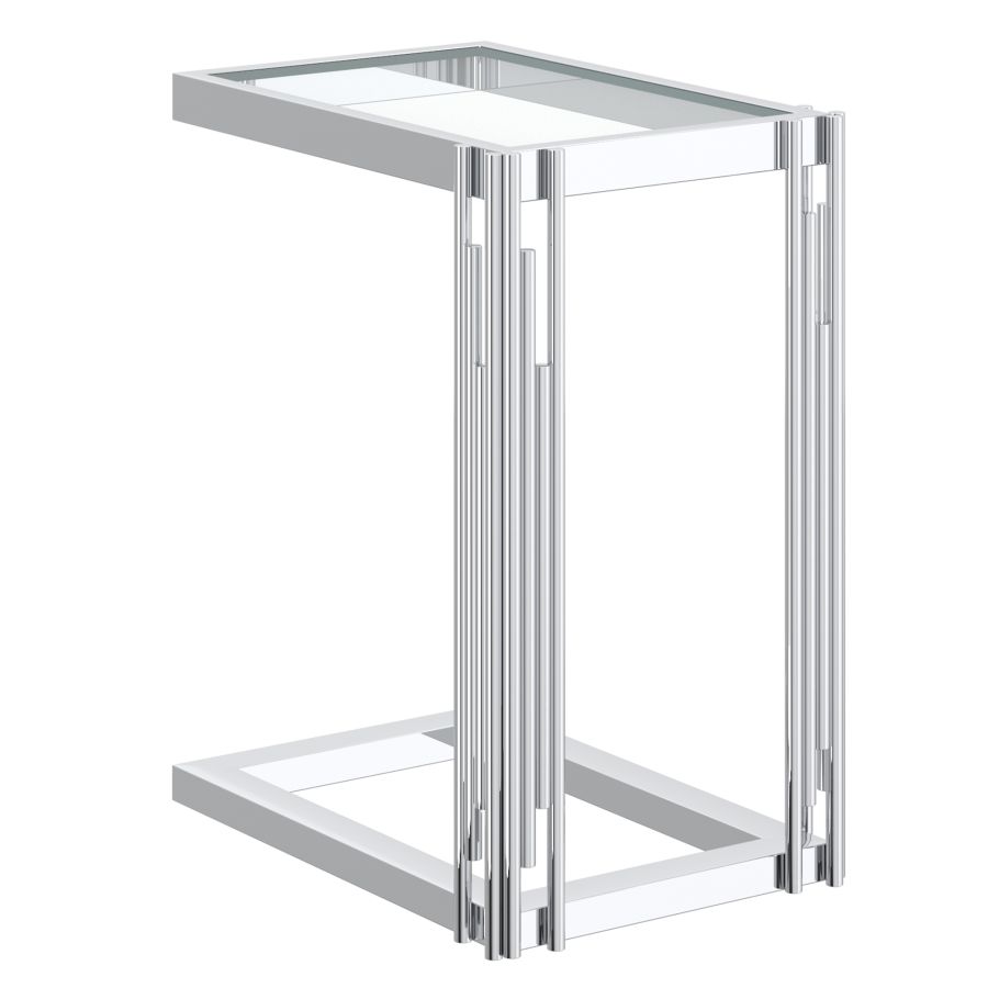 Estrel Small Accent Table in Silver 501-630CH_S
