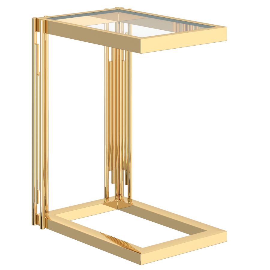 Estrel Small Accent Table in Gold 501-630GL_S