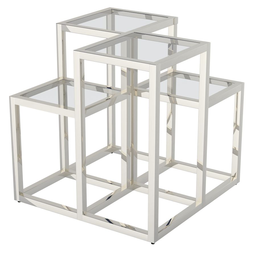 Casini Accent Table in Silver 501-632CH
