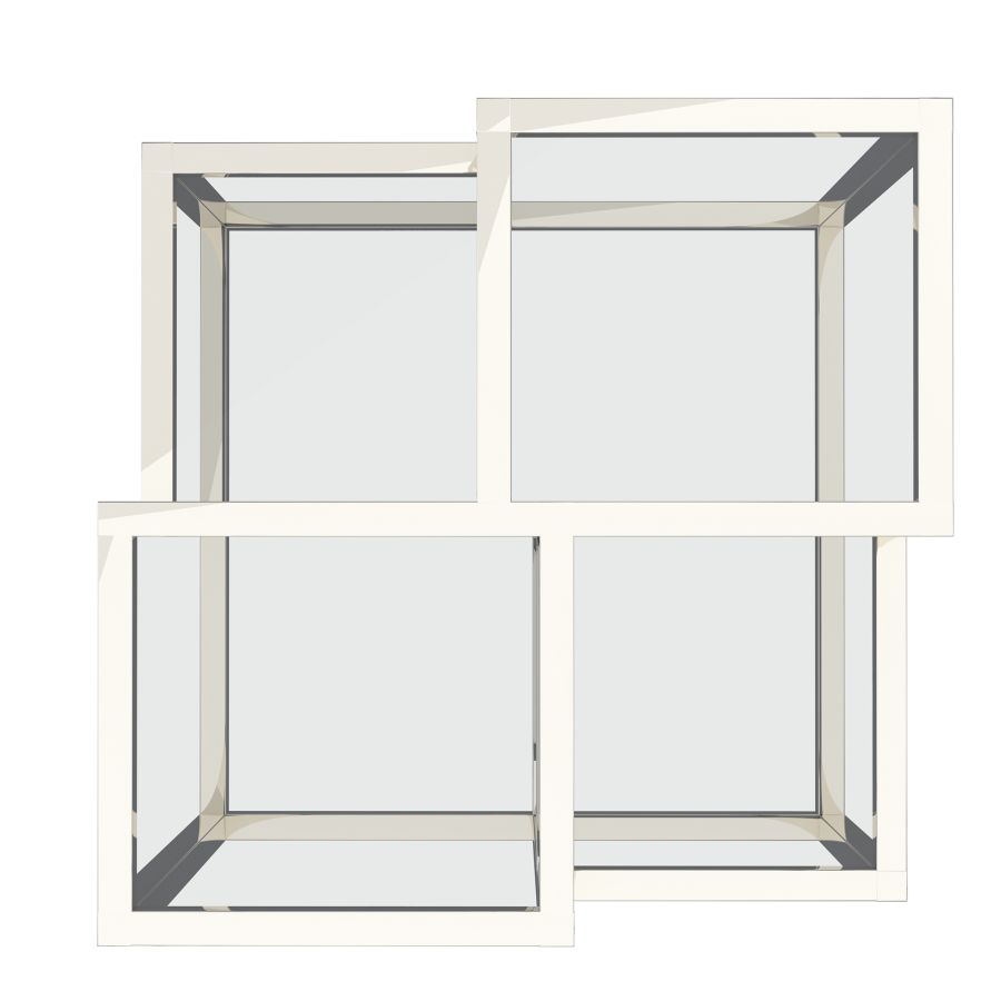 Casini Accent Table in Silver 501-632CH
