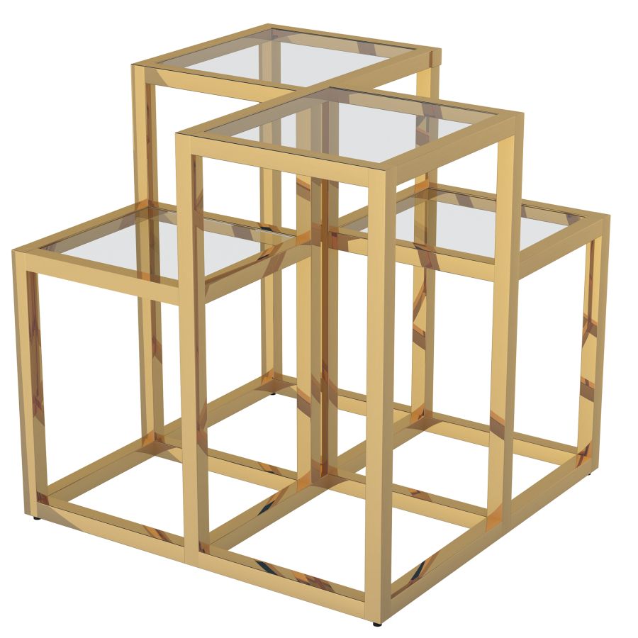 Casini Accent Table in Gold 501-632GL