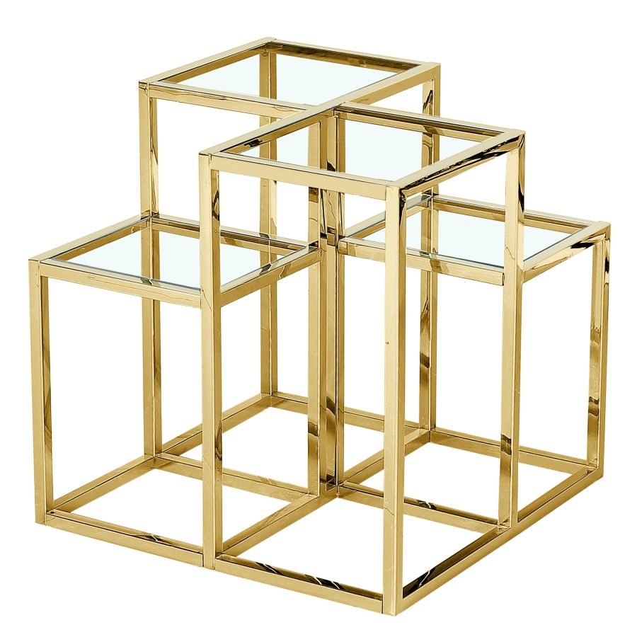 Casini Accent Table in Gold 501-632GL