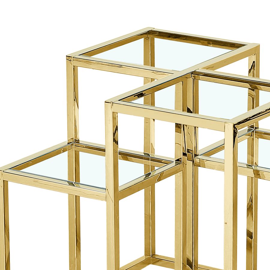 Casini Accent Table in Gold 501-632GL