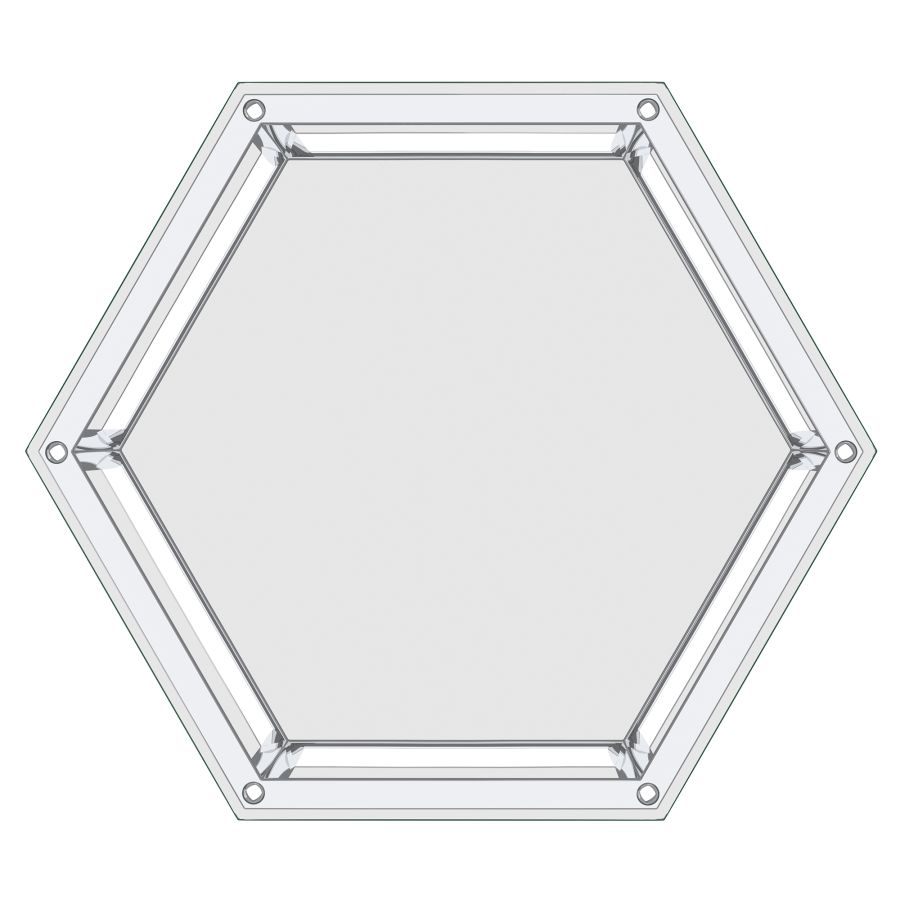 Fleur Accent Table in Silver 501-635CH