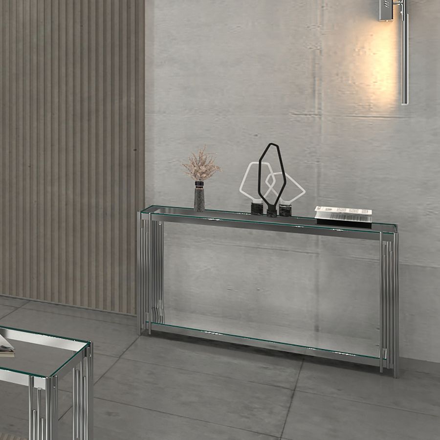 Estrel Console Table in Silver 502-630CH