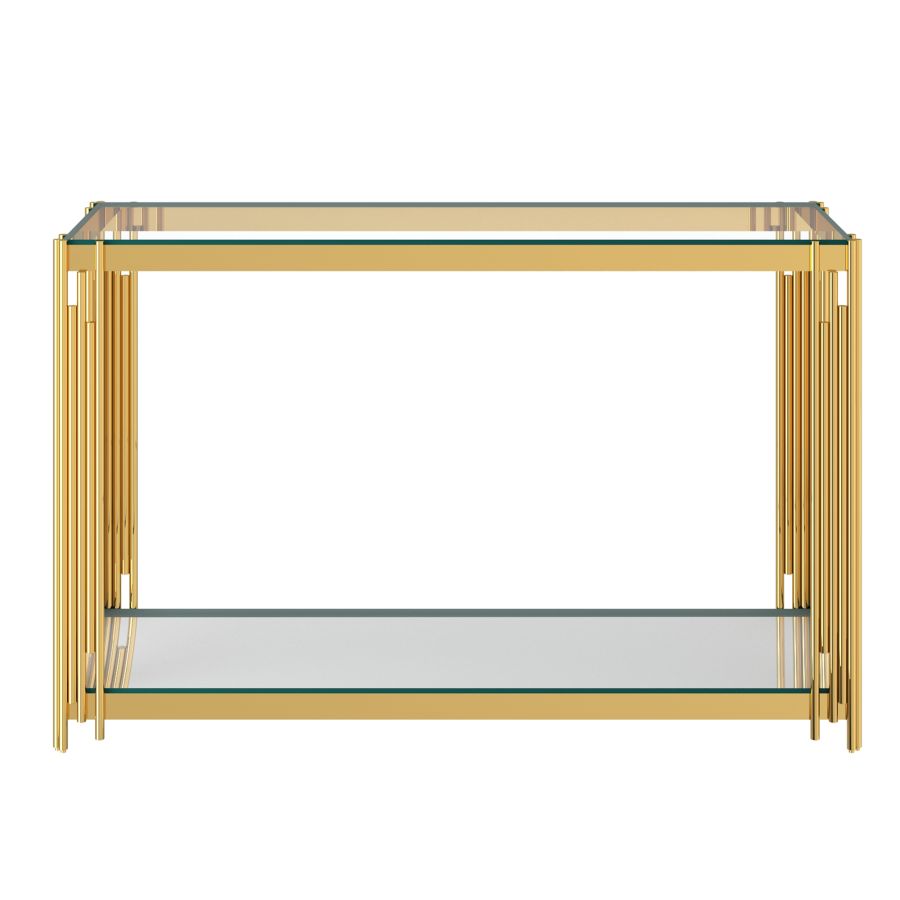 Estrel Console Table in Gold 502-630GL